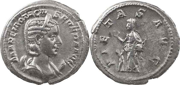 Roman coin of Otacilia Severa silver antoninianus - PIETAS AVG