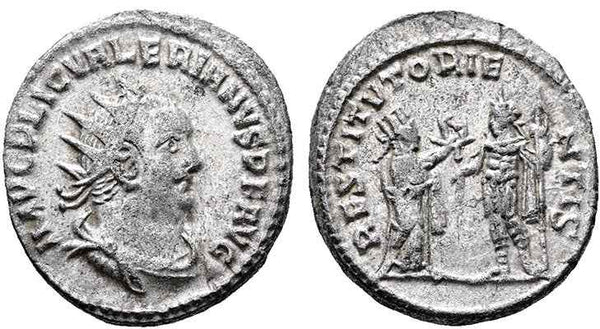 Ancient Roman coin of Valerian I silver antoninianus - RESTITVT ORIENTVS - Samosata Mint