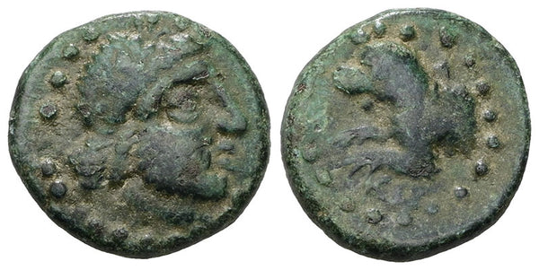 Ancient Greek coin of Pisidia, Komama circa 1st century BC