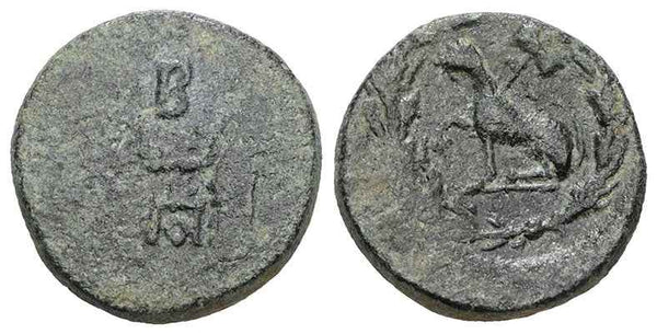 Ancient Greek coin of Phrygia. Laodicea ad Lycum - minted during the reign of Tiberius