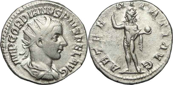 Ancient Roman coin of Gordian III 238-244AD Antoninianus - AETERNITATI AVG