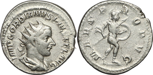 Ancient Roman coin of Gordian III 238-244AD Antoninianus - MARS PROPVG