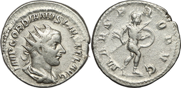 Ancient Roman coin of Gordian III 238-244AD Antoninianus - MARS PROPVG