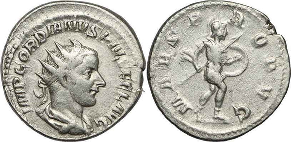 Ancient Roman coin of Gordian III 238-244AD Antoninianus - MARS PROPVG