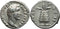 Ancient Roman silver denarius of the Emperor Antoninus Pius- TR POT COS II