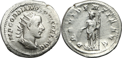 Ancient Roman coin of Gordian III 238-244AD Antoninianus - PROVIDENTIA AVG