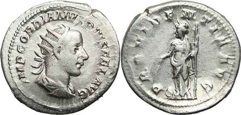 Ancient Roman coin of Gordian III 238-244AD Antoninianus - PROVIDENTIA AVG