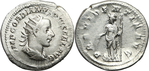 Ancient Roman coin of Gordian III 238-244AD Antoninianus - PROVIDENTIA AVG