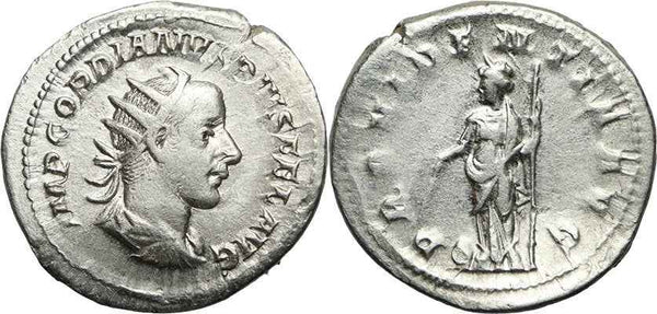 Ancient Roman coin of Gordian III 238-244AD Antoninianus - PROVIDENTIA AVG