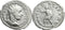 Ancient Roman silver coin of Gordian III antoninianus - MARTI PACIFERO