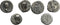 3 Ancient Roman Silver denarii including Vespasian and Hadrian