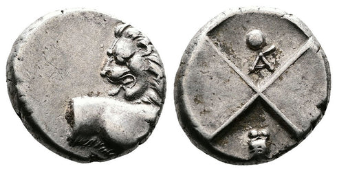 Ancient Thracian silver coin Chersonese circa 386-338 BC - VF+
