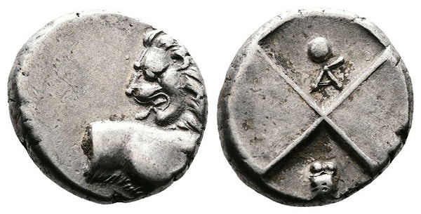Ancient Thracian silver coin Chersonese circa 386-338 BC - VF+