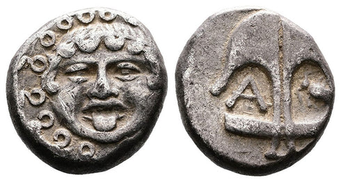Ancient Thracian silver coin from Apollonia Pontika - 5th to 4th Century BC