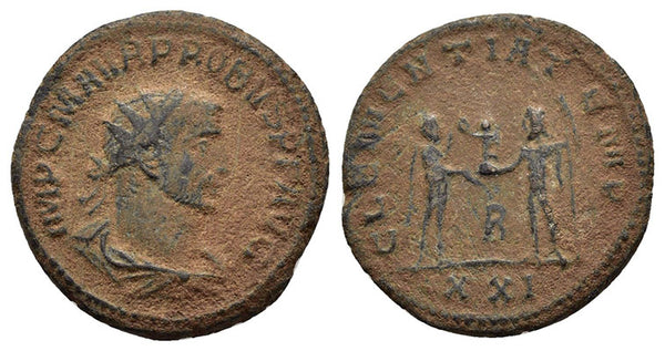Ancient Roman coin of the Emperor Probus - CLEMENTIA TEMP