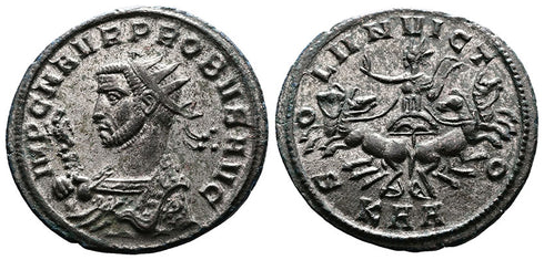 Ancient Roman coin of the Emperor Probus - SOLI INVICTO - Serdica Mint in EF+ condition