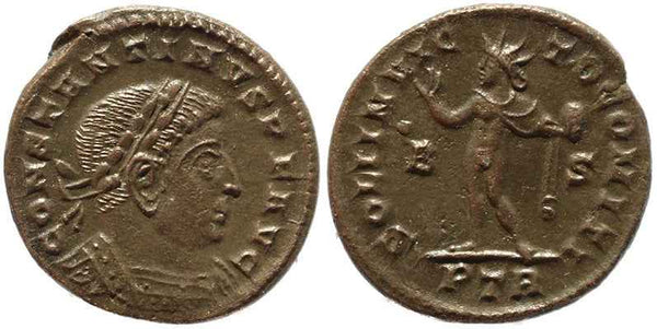 Roman coin of Constantine I - SOLI INVICTO COMITI - Treveri