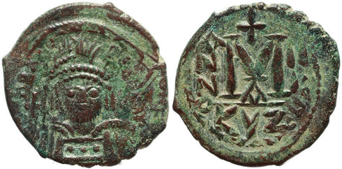 Byzantine coin of Heraclius 610-641 AD AE Follis - Cyzicus