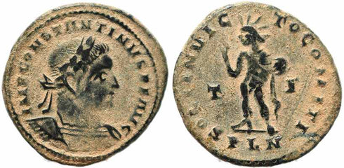 Roman coin of Constantine I - SOLI INVICTO COMITI - London