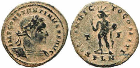 Roman coin of Constantine I - SOLI INVICTO COMITI - London