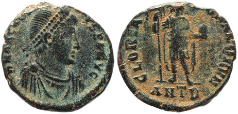 Roman coin of Arcadius - GLORIA ROMANORVM - Antioch