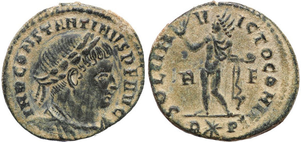 Ancient Roman coin of Constantine I - SOLI INVICTO COMITI