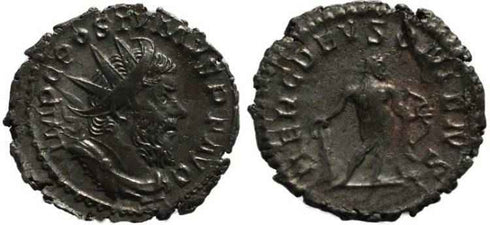 Postumus AR antoninianus - HERC DEVSONIENSI - RIC 64, Cohen 91