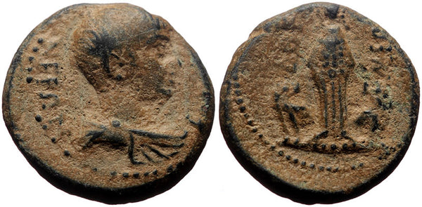 Ancient Roman Provincial coin of Nero minted in Docimeum, Phrygia