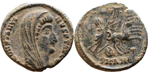 Ancient Roman coin of Constantine I - Hand of God - Antioch