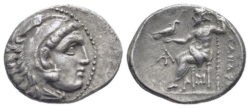 Ancient Greek silver coin of Alexander III 'The Great' - Posthumous issue of Magnesia, circa 319-305 BC.