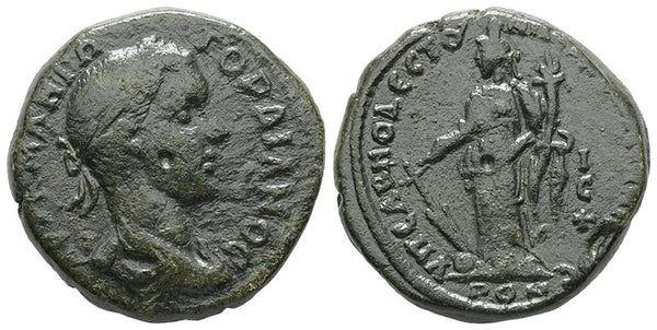 Ancient Roman Provincial coin of Gordian III minted in Nicopolis ad Istrum, Moesia Inferior