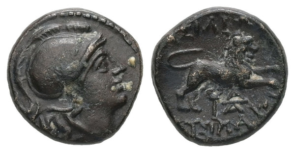 Ancient Macedonian Kings of Thrace - Lysimachos, 305-281 BC - Athena and Lion