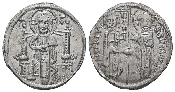 Ancient Serbian coin of Stefan Uros II Milutin 1282-1321 AD