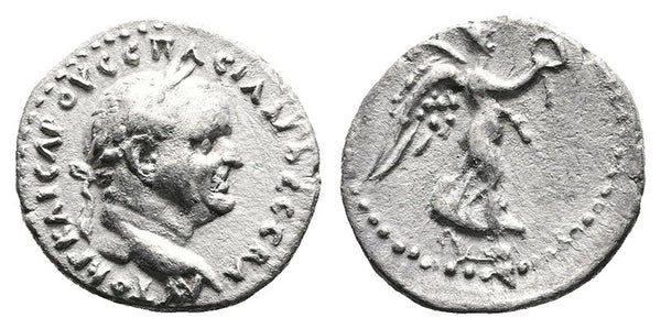 Ancient Roman coin of Vespasian AR silver hemidrachm minted in Caesarea-Eusebia, Cappadocia