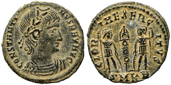 Ancient Roman coin of Constantine I minted in Cyzicus