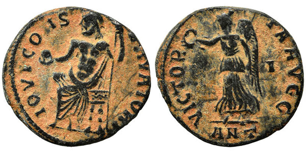 Ancient Roman coin of Maximinus II Daia - Victory holding wreath