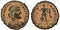 Ancient Roman coin of Valentinian I 364-375AD minted in Cyzicus