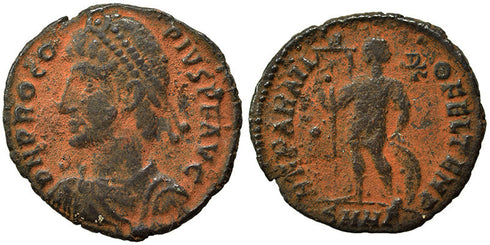 Ancient Roman coin of the Emperor Procopius - Usurper 365-366 AD