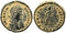 Ancient Roman coin of the Emperor Gratian minted in Antioch - CONCORDIA AVGGG
