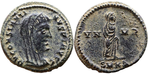 Ancient Roman coin of Constantine I struck in 347/348 AD - Cyzicus Mint