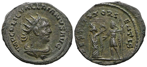 Ancient Roman coin of the Emperor Valerian Antoninianus - RESTITVT ORIENTIS