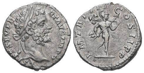 Ancient Roman silver coin of the Emperor Septimius Severus minted in Laodicea