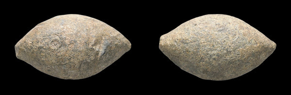 Ancient Greek Lead Sling Bullet with inscription circa 4th to 1st centuries BC