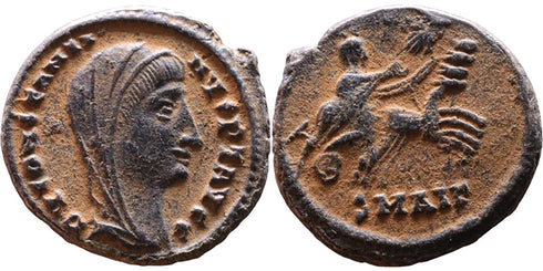 Ancient Roman coin of Constantine I - Hand of God - Very nice for the type