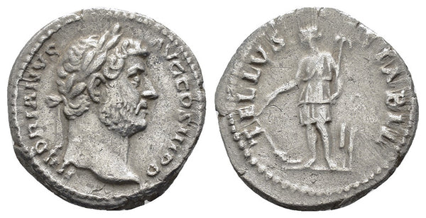 Ancient Roman silver denarius of Hadrian minted in Rome - TELLVS STABIL - Scarce!
