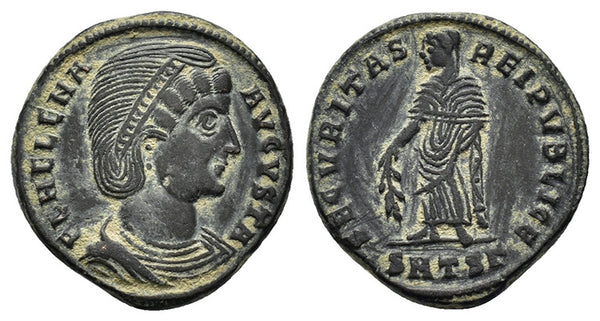 Ancient Roman coin of Helena (Mother of Constantine I The Great) minted in Thessalonica