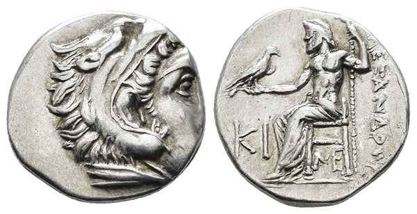 Ancient Greek silver coin struck in the names and types of Alexander III The Great 336-323 BC