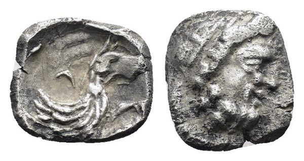 Ancient Greek coin of Laranda, Lycaonia Circa 324 BC silver obol