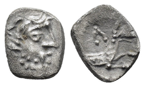 Ancient Greek coin of Laranda, Lycaonia Circa 324 BC silver obol