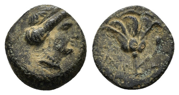 Ancient Greek coin from Rhodos, Rhodes circa 350-300BC